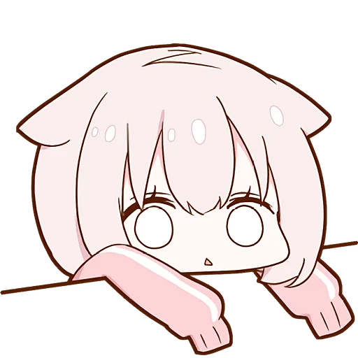 Lazy Minineko Girl Telegram Sticker #6 - Lazy Minineko Girl #6