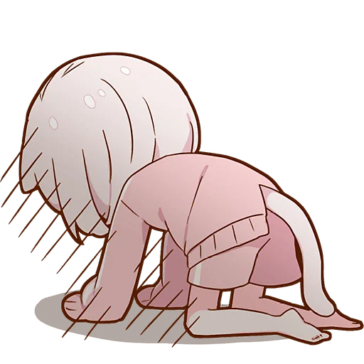 Lazy Minineko Girl Telegram Sticker #9 - Lazy Minineko Girl #9