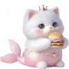 Little Cat Mermaid Emoji Telegram Sticker #17 - Little Cat Mermaid Emoji #17