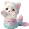 Little Cat Mermaid Emoji Telegram Sticker #23 - Little Cat Mermaid Emoji #23