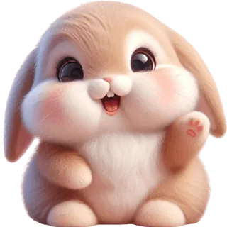 Cute Lop-Eared Rabbit