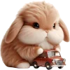 Cute Bunny Rabbit Emoji Telegram Sticker #2 - Cute Bunny Rabbit Emoji #2