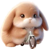Cute Bunny Rabbit Emoji Telegram Sticker #5 - Cute Bunny Rabbit Emoji #5