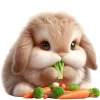 Cute Bunny Rabbit Emoji Telegram Sticker #14 - Cute Bunny Rabbit Emoji #14