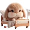 Cute Bunny Rabbit Emoji Telegram Sticker #17 - Cute Bunny Rabbit Emoji #17