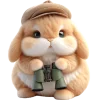 Cute Bunny Rabbit Emoji Telegram Sticker #19 - Cute Bunny Rabbit Emoji #19