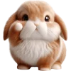 Cute Bunny Rabbit Emoji Telegram Sticker #20 - Cute Bunny Rabbit Emoji #20