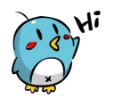 Little Blue Penguin Alpeng English Stickers