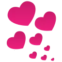 Romantic Love Hearts Emotion Stickers