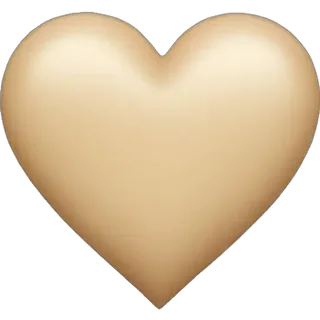 Beige Heart