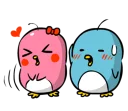 Lovely Couple Penguins Alpeng Ver 2 Stickers