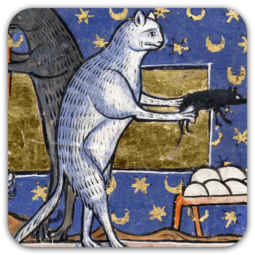 Medieval Cats Telegram Sticker #14 - Medieval Cats #14