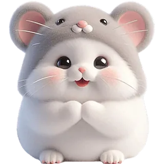 Hamster in Mouse Hat