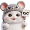 Meow Rat So Cut Emoji Telegram Sticker #4 - Meow Rat So Cut Emoji #4