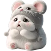 Meow Rat So Cut Emoji Telegram Sticker #7 - Meow Rat So Cut Emoji #7
