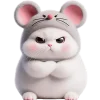 Meow Rat So Cut Emoji Telegram Sticker #9 - Meow Rat So Cut Emoji #9