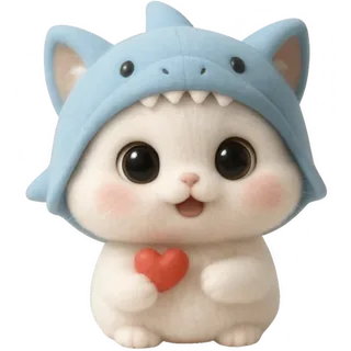 Fluffy Shark Kitten