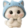 Meow Shark Emoji Telegram Sticker #7 - Meow Shark Emoji #7