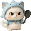 Meow Shark Emoji Telegram Sticker #20 - Meow Shark Emoji #20