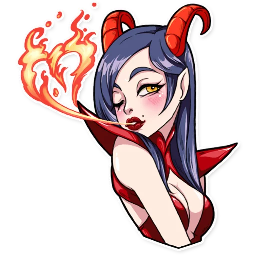 Miss Devil Telegram Sticker #2 - Miss Devil #2