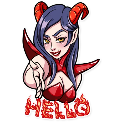 Miss Devil Telegram Sticker #5 - Miss Devil #5