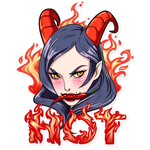 Miss Devil Telegram Sticker #11 - Miss Devil #11