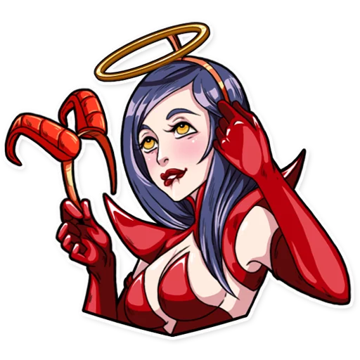 Miss Devil Telegram Sticker #23 - Miss Devil #23