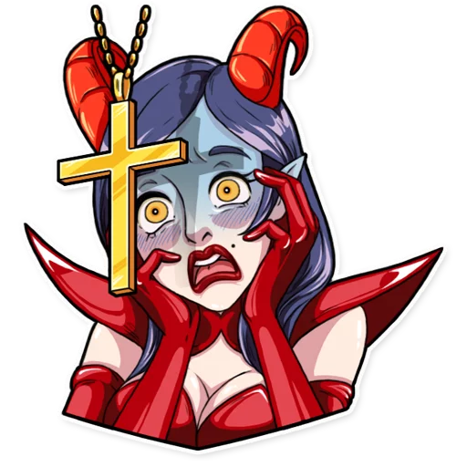 Miss Devil Telegram Sticker #25 - Miss Devil #25