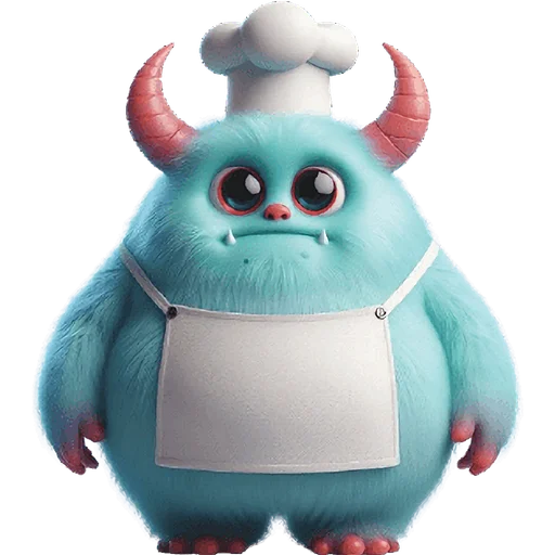 Monster Blue Cute Telegram Sticker #17 - Monster Blue Cute #17