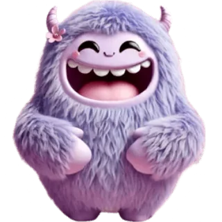 Purple Furry Monster