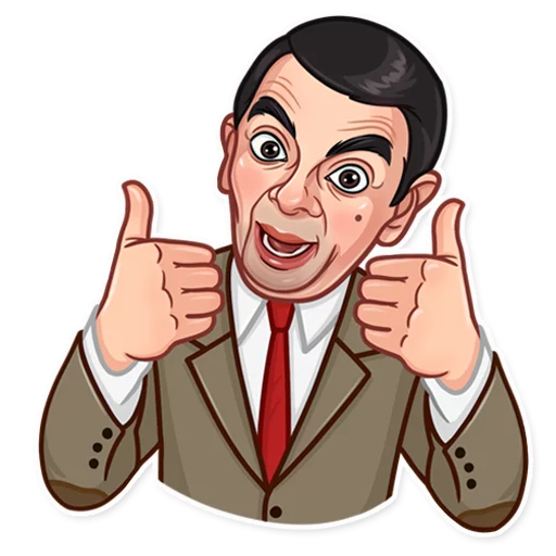 Mr. Bean Telegram Sticker #3 - Mr. Bean #3