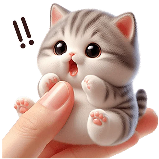 Cute Kitten Telegram Sticker #3 - Cute Kitten #3