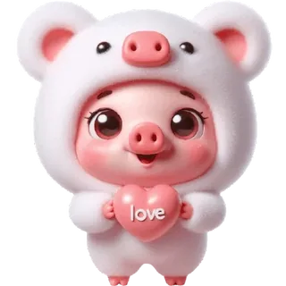 Cute Piggy Bear