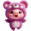 Mumu Pig Bear Emoji Telegram Sticker #11 - Mumu Pig Bear Emoji #11