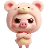 Mumu Pig Bear Emoji Telegram Sticker #14 - Mumu Pig Bear Emoji #14