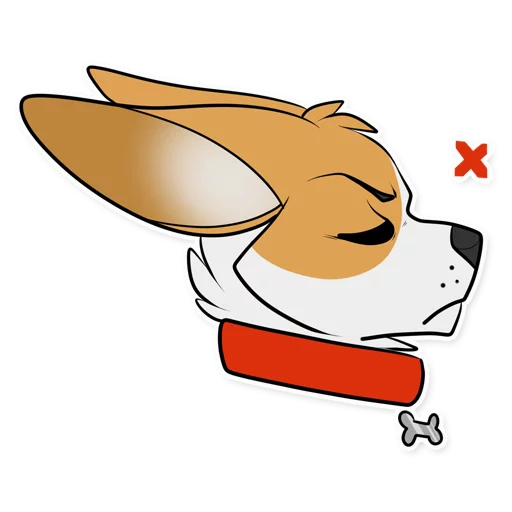Corgi By Muzz Telegram Sticker #3 - Corgi By Muzz #3
