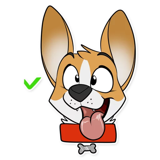 Corgi By Muzz Telegram Sticker #4 - Corgi By Muzz #4