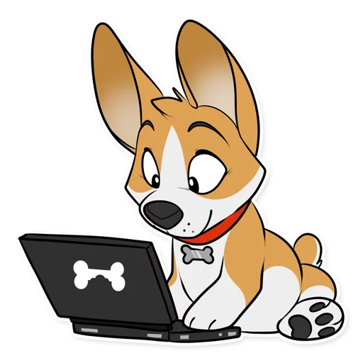 Corgi By Muzz Telegram Sticker #12 - Corgi By Muzz #12