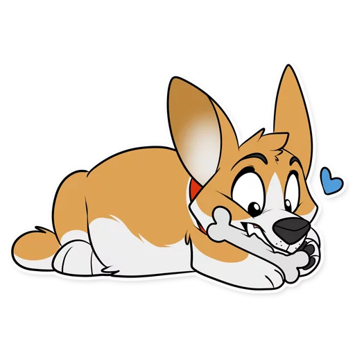 Corgi By Muzz Telegram Sticker #15 - Corgi By Muzz #15