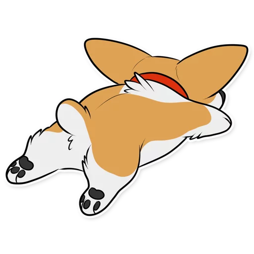 Corgi By Muzz Telegram Sticker #16 - Corgi By Muzz #16