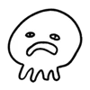 Cute Sad Octopus Emotions Emoji Set Telegram Sticker #2 - Cute Sad Octopus Emotions Emoji Set #2