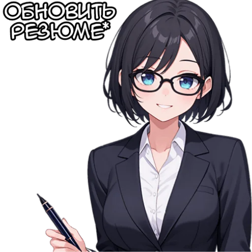 Office Tyan Telegram Sticker #5 - Office Tyan #5
