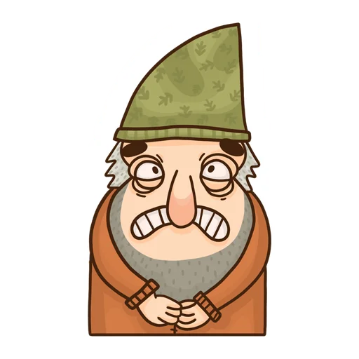 Grumpy Gnome By Telegram Sticker #14 - Grumpy Gnome By #14
