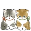 Omekashi Nyan Emoji Telegram Sticker #13 - Omekashi Nyan Emoji #13
