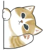 Omekashi Nyan Emoji Telegram Sticker #18 - Omekashi Nyan Emoji #18