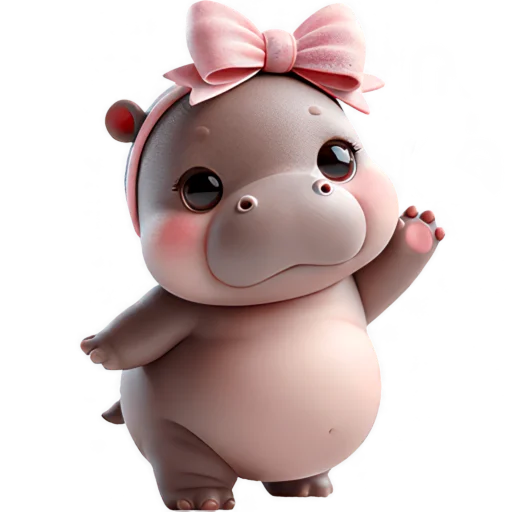 Cute Baby Hippo