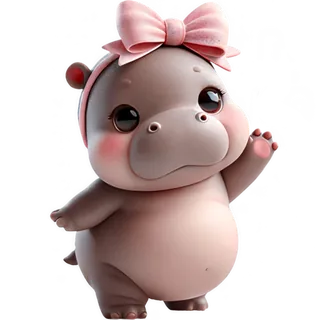 Cute Baby Hippo