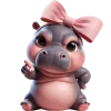 Paired Hippo 2 Emoji Telegram Sticker #24 - Paired Hippo 2 Emoji #24