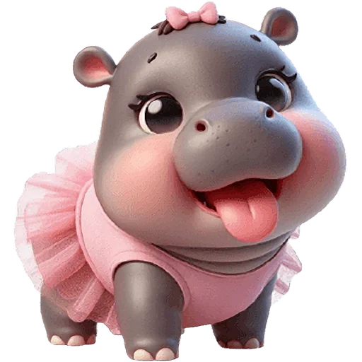 Cute Baby Hippo