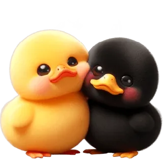 Cute Duckling Couple
